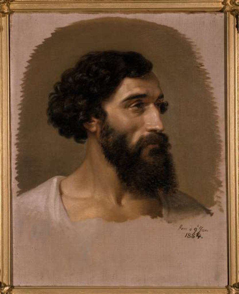 Detail of Head of a Roman, 1854 by Emil Jacobs