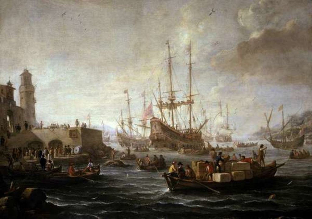 Detail of Seascape by Claude Joseph Vernet