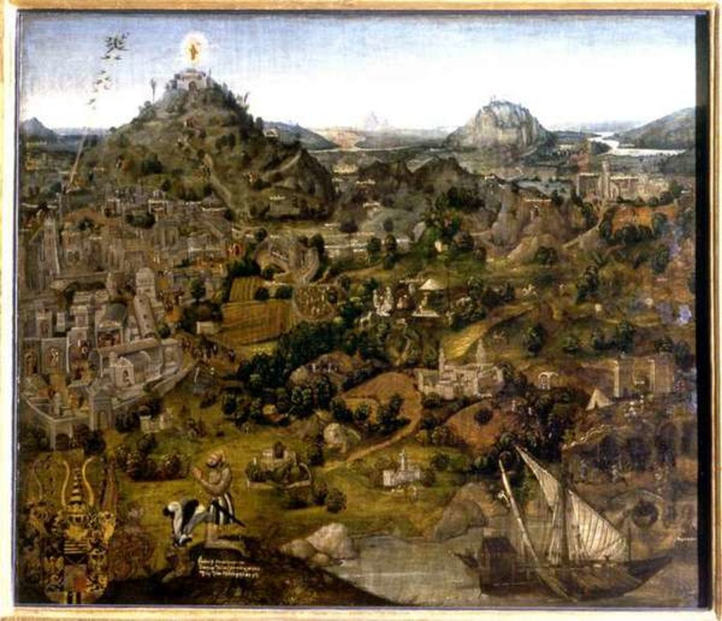 Detail of Jerusalem and the Holy Sites, 1501-55 by German School