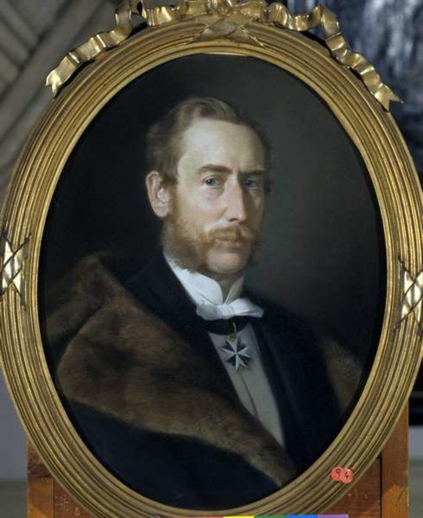 Detail of Hans Albert von der Gabelentz-Linsingen by Berthold Woltze
