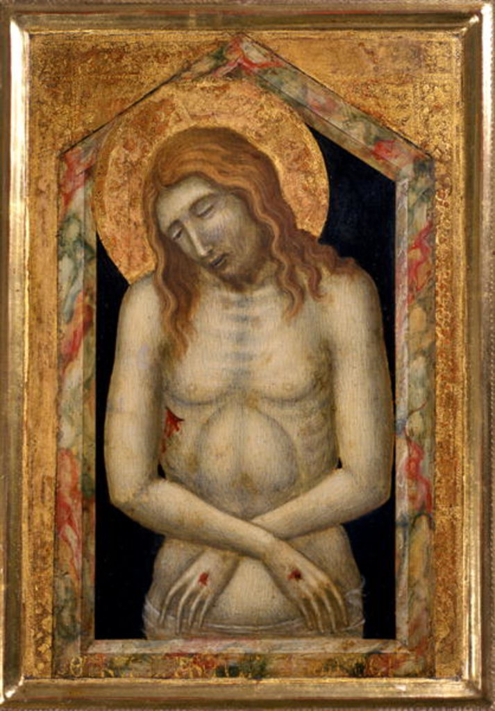 Detail of Christ suffering, c.1330 by Pietro Lorenzetti