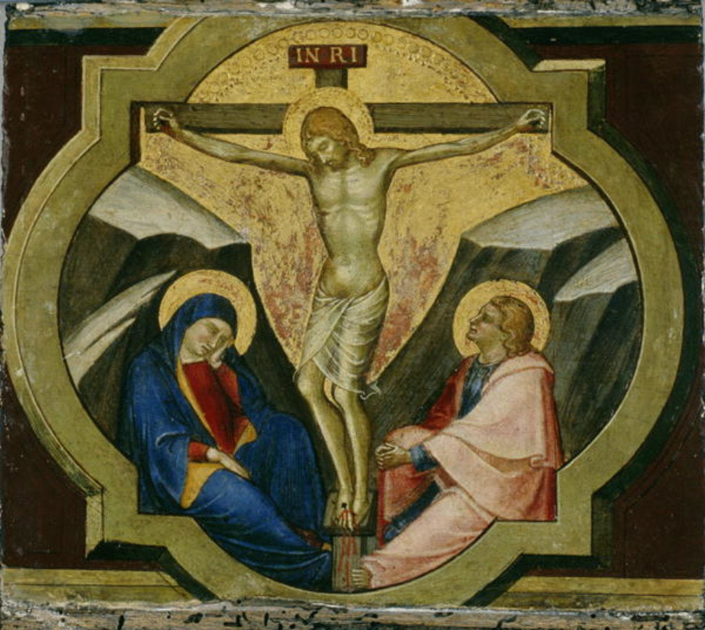 Detail of Christ on the Cross with Saints Mary and John, c.1370 by Luca di Tomme