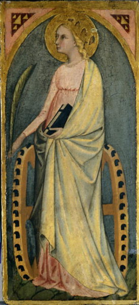 Detail of St. Katharine, c.1400 by Giovanni di Paolo di Grazia