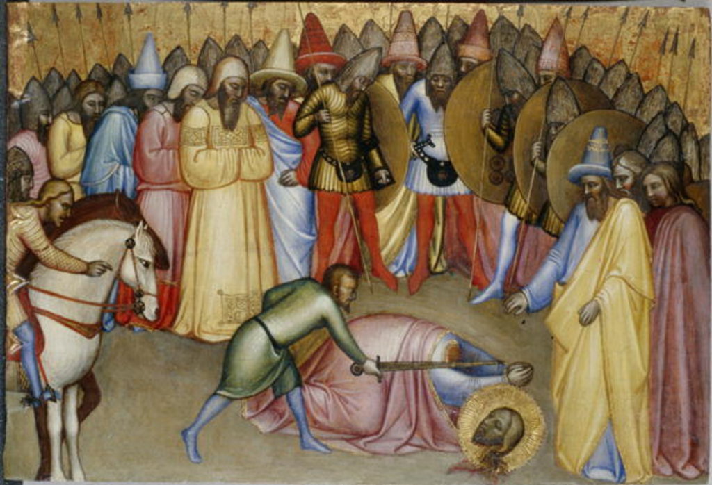 Detail of The Beheading of a Saint by School Italian