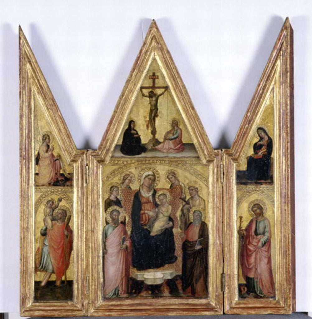 Detail of Triptych with Madonna and Child, c.1400 by Martino di Bartolomeo di Biagio