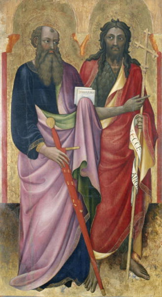 Detail of The Apostle Paul and John the Baptist, c.1418-20 by Piero di Alvaro