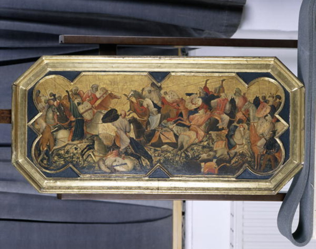 Detail of Battle scene with eastern knights, c.1425 by Gherardo Starnina