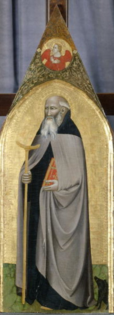 Detail of St. Anthony the Abbot, c.1360 by Italian School