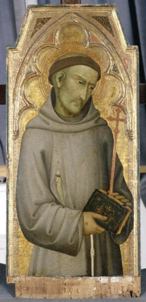 Detail of St. Francis, c.1375 by Andrea di Vanni d'Andrea Salvani