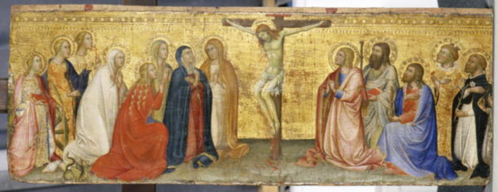 Detail of Christ on the Cross with Mary Magdalene and other Saints, c.1360 by also Manfredi de Battilori Bartolo di Fredi