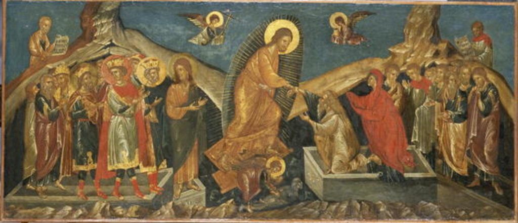 Detail of The Descent of Christ into Hell, c.1600-15 by School Macedonian