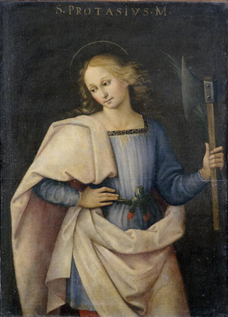 Detail of St. Protase by School European