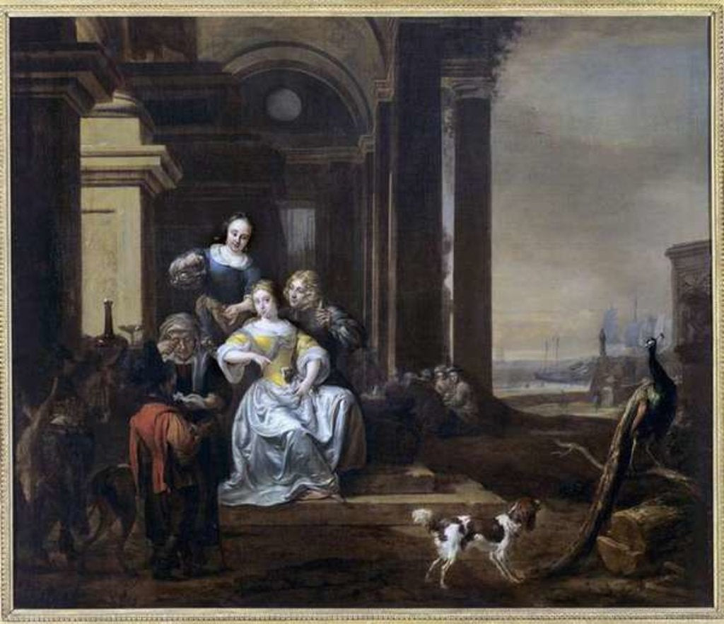 Detail of Young Blondes, 1646-55 by Jan Baptist Weenix