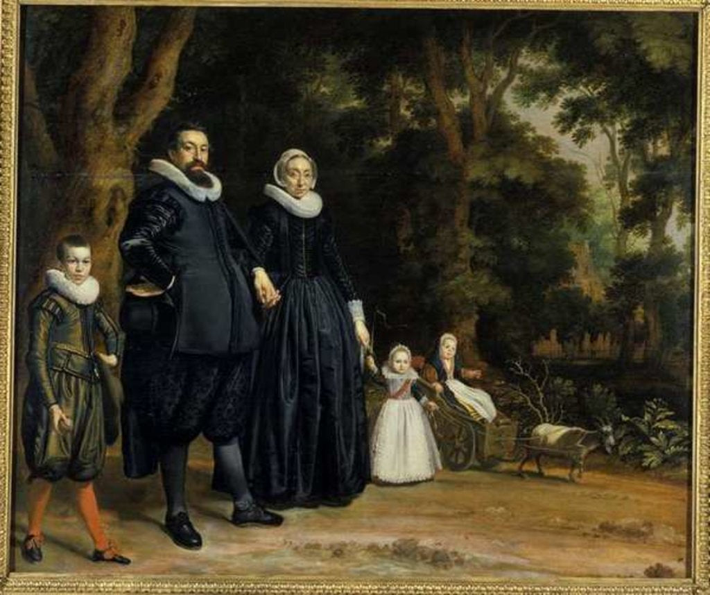 Detail of A Dutch Family, 1624 by Thomas de Keyser
