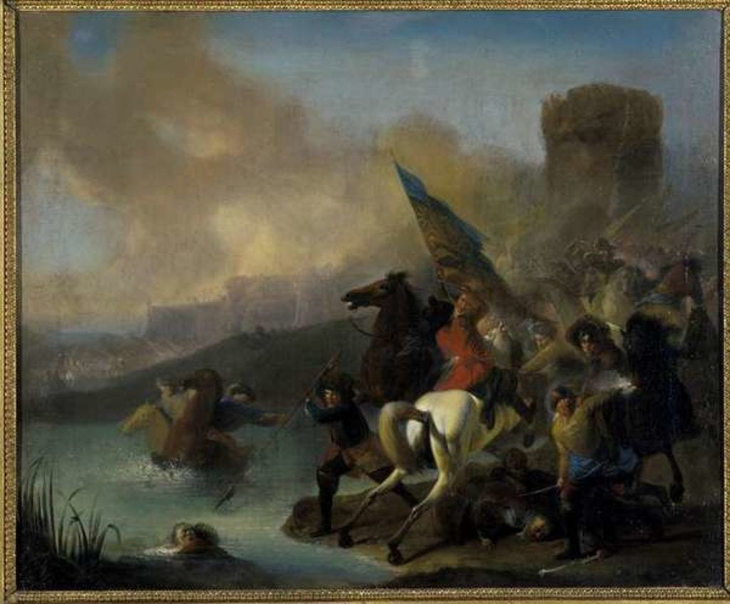 Detail of Battle Scene by Jan van Huchtenburgh