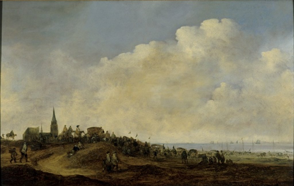 Detail of Departure of William II for England from the beach at Scheveningen, 1641 by Maerten Fransz van der Hulst
