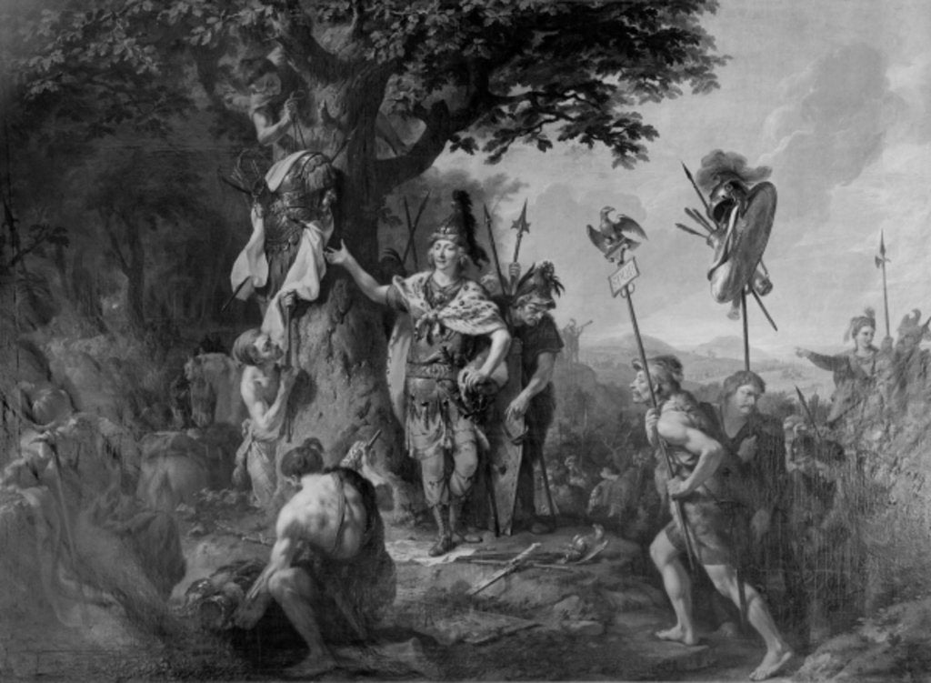 Detail of Hermann celebrating victory after the Battle in the Teutoburg Forest by Johann Heinrich Wilhelm Tischbein