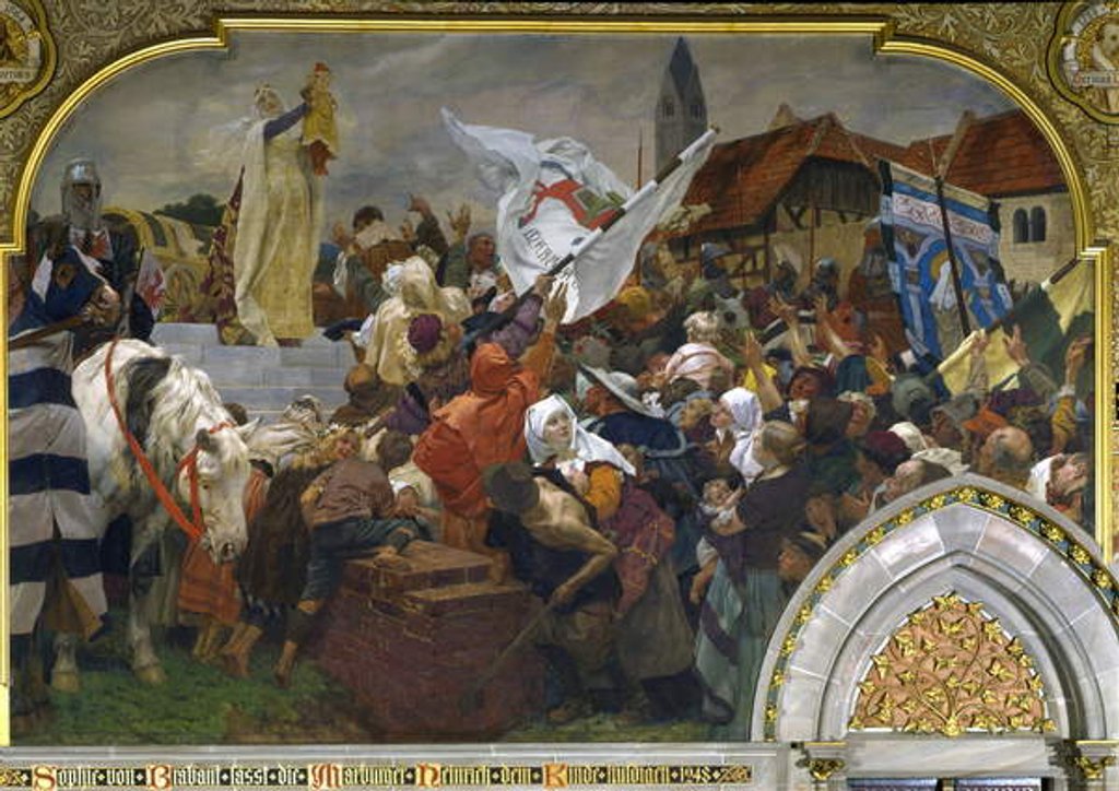 Detail of Sophie of Brabant presenting Henry the Child to the people of Marburg in 1248, 1903 by Peter Johann Theodor Janssen