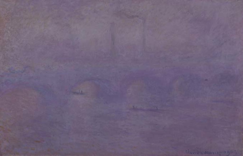 Detail of Waterloo Bridge in Fog, 1899-1901 by Claude Monet