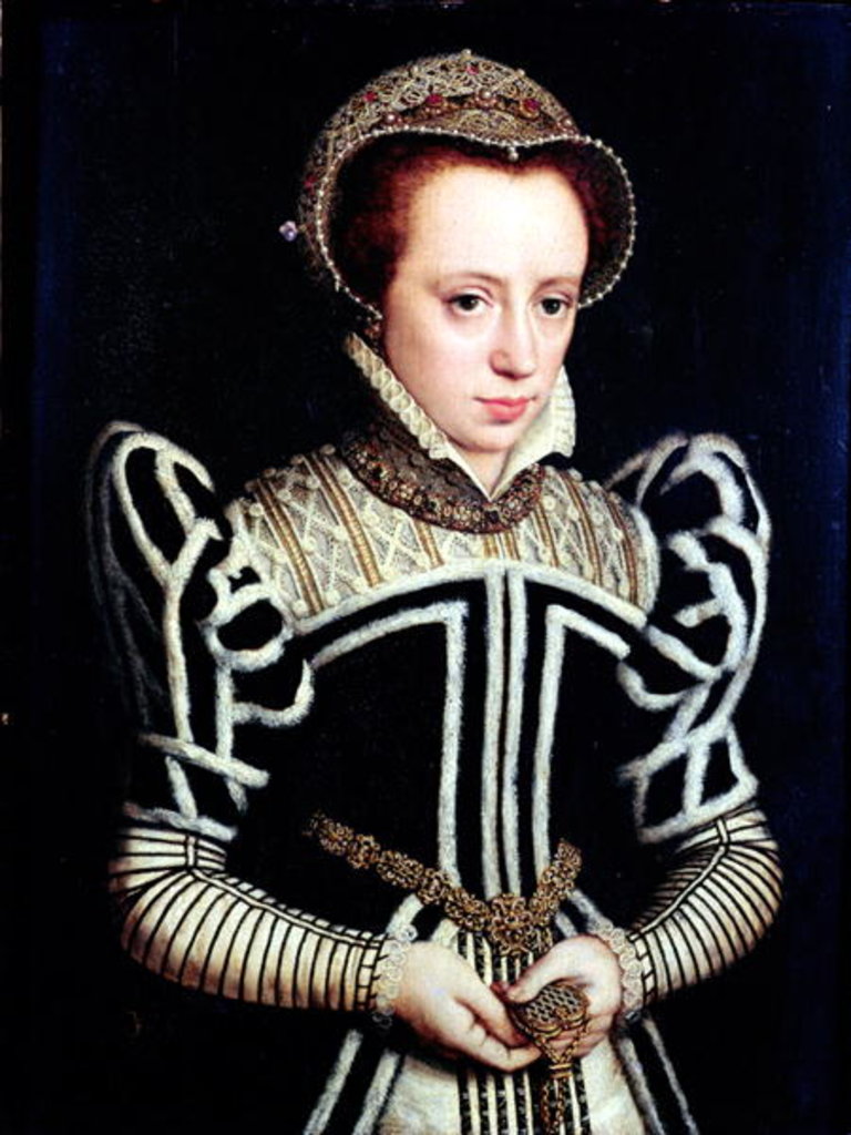 Detail of Portrait of a Lady, possibly Mary Queen of Scots by Anonymous