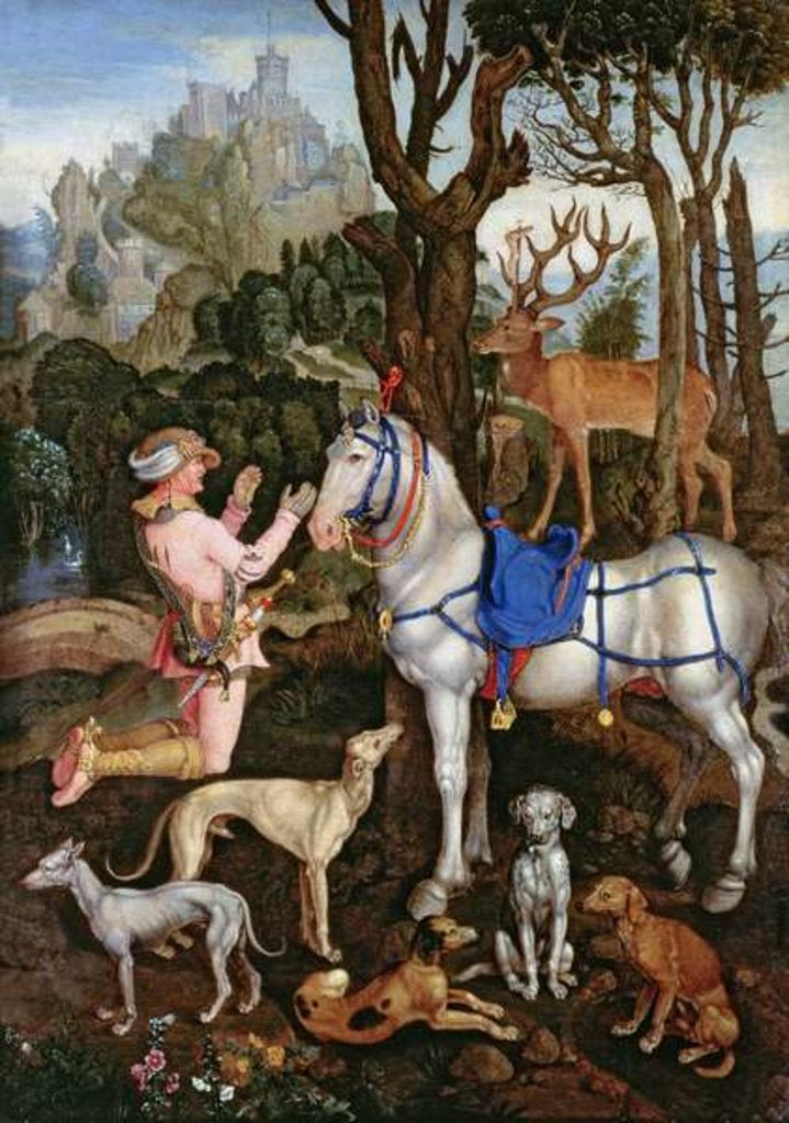 Detail of St.Hubert by Albrecht (after) Durer or Duerer