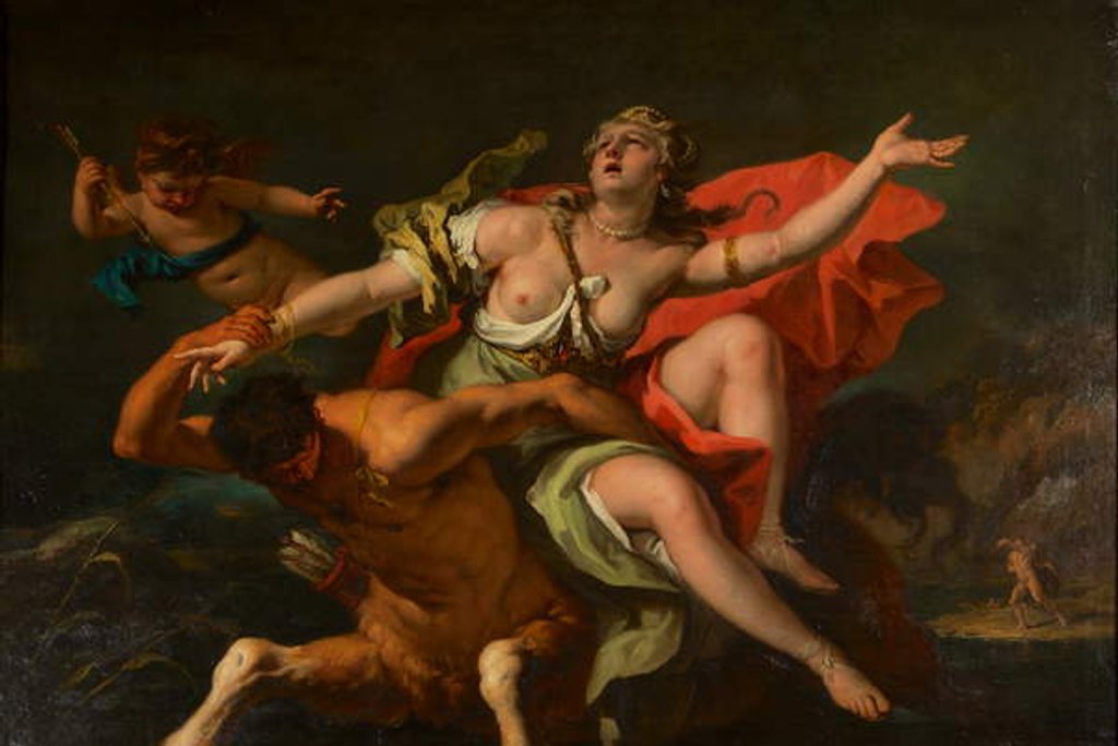 Detail of The Rape of Deineira by Sebastiano Ricci