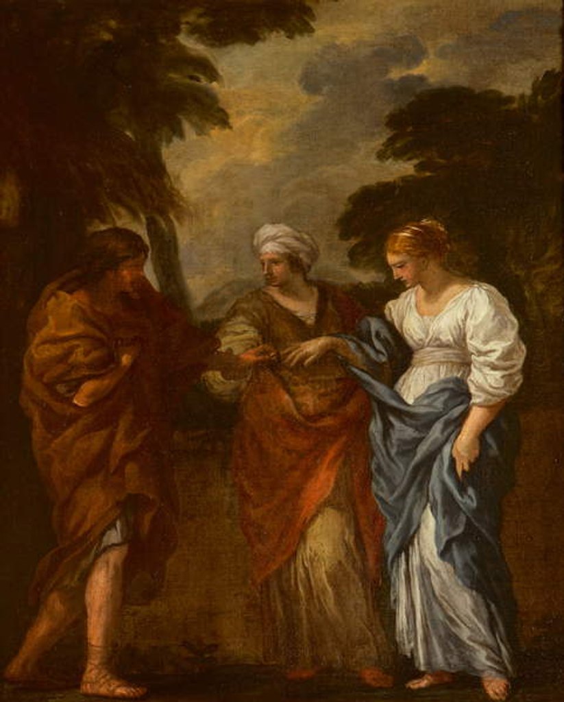 Detail of The Marriage of Ruth and Boaz by Ciro Ferri