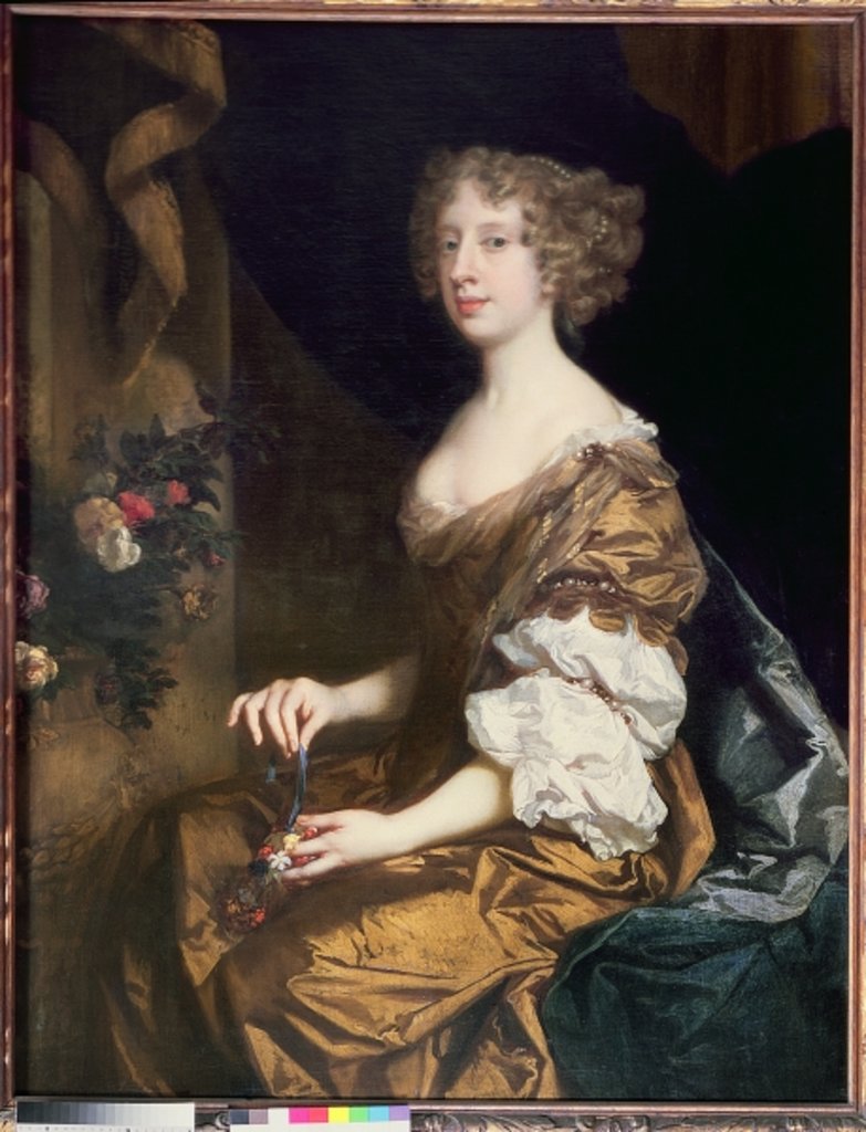 Detail of Anne, Countess of Exeter by Peter Lely