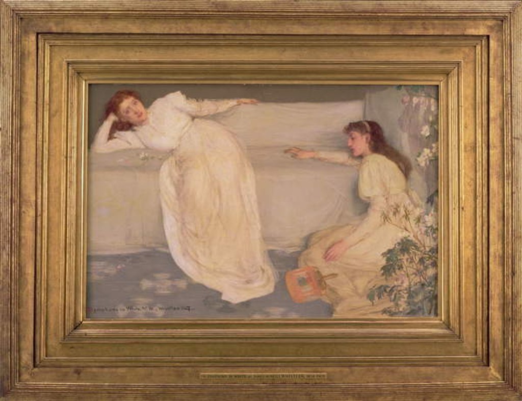 Detail of Symphony in White, No. III, 1865-67 by James Abbott McNeill Whistler
