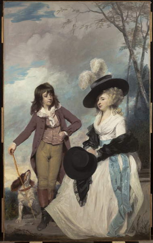 Detail of Maria Marow Gideon and her brother, William, 1786-87 by Joshua Reynolds