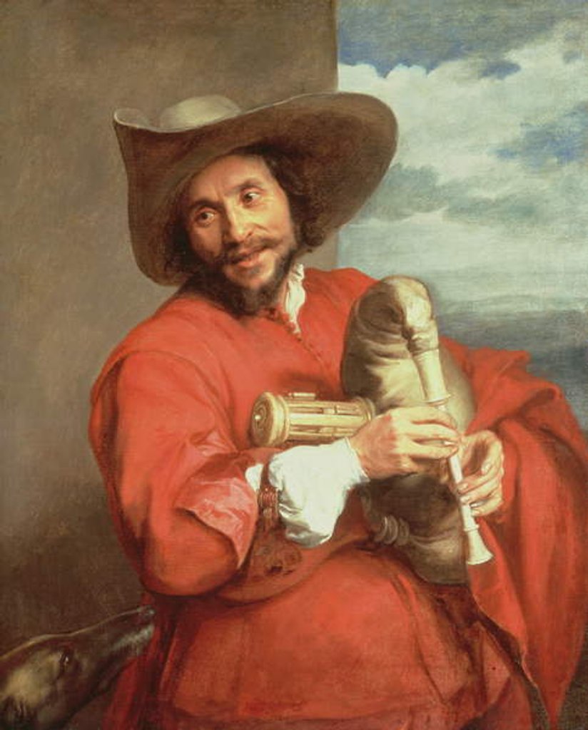 Detail of Portrait of Francois Langlois c.1637 by Anthony van Dyck