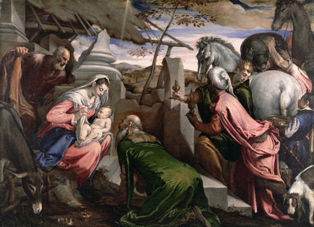 Detail of The Adoration of the Magi, c.1568 by Jacopo Bassano