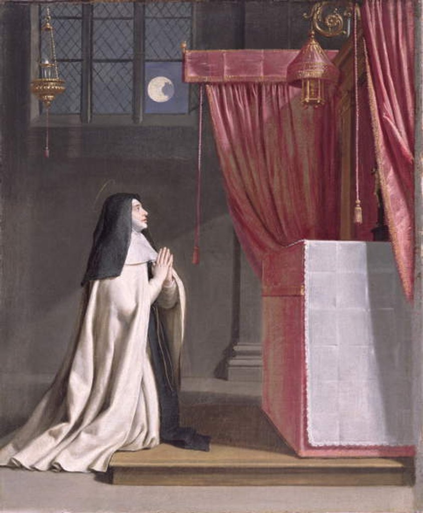Detail of The Vision of St. Juliana of Mont Cornillon by Philippe de Champaigne