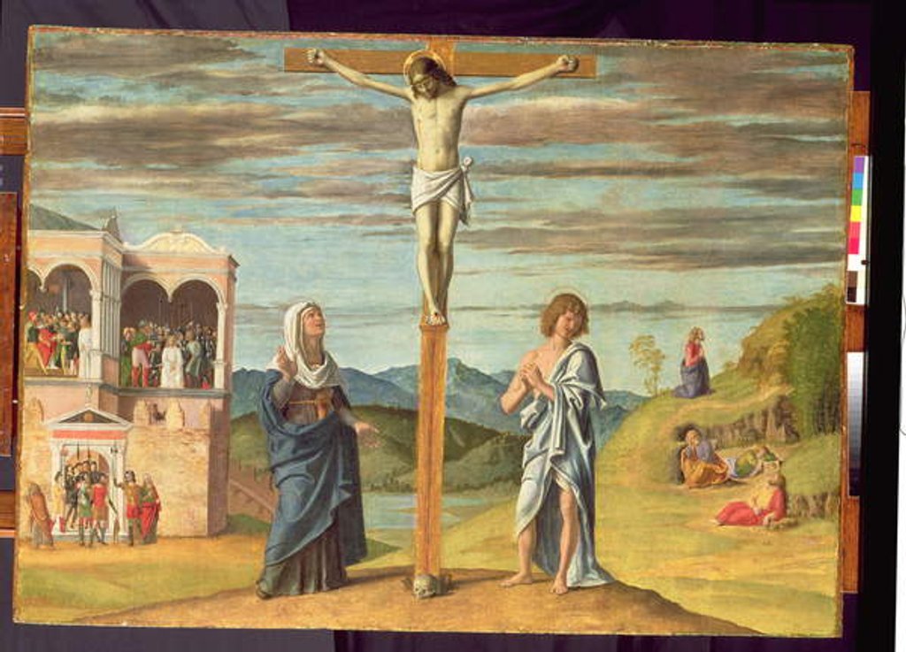 Detail of Christ on the Cross with the Virgin and St. John the Evangelist by Giovanni Battista Cima da Conegliano