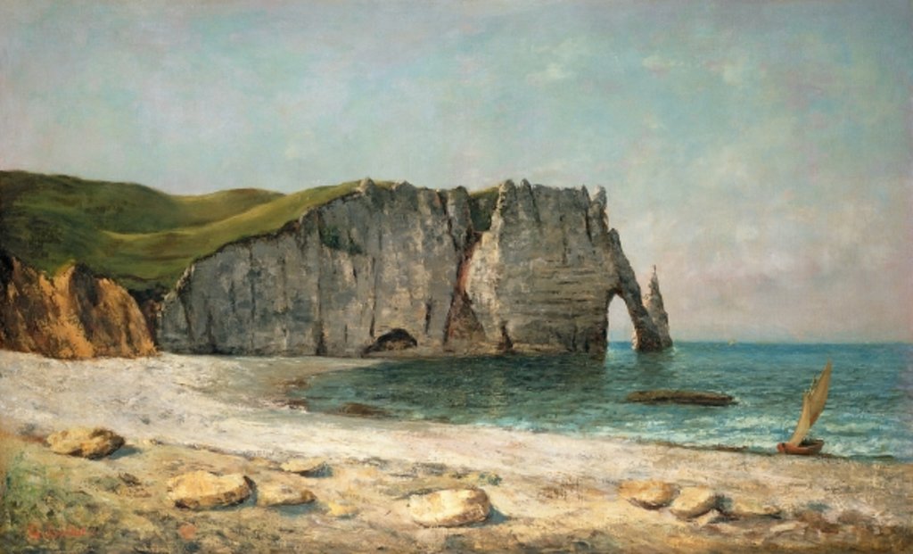 Detail of The Sea-Arch at Etretat, 1869 by Gustave Courbet