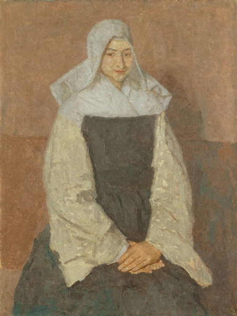 Detail of Mother Marie Poussepin c.1915-20 by Gwen John