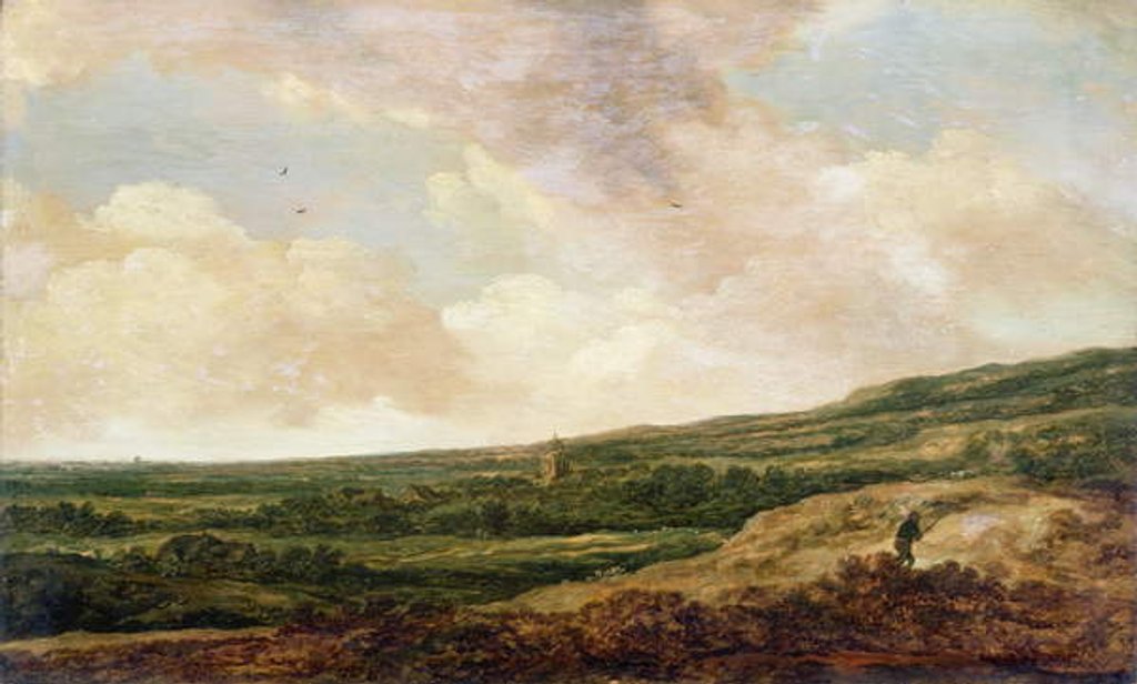 Detail of Landscape with a Huntsman by Pieter Molijn