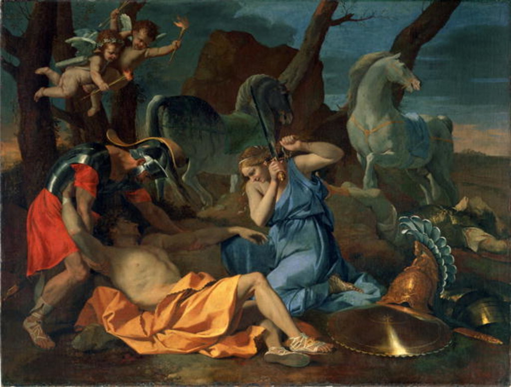 Detail of Tancred and Erminia, c.1635 by Nicolas Poussin