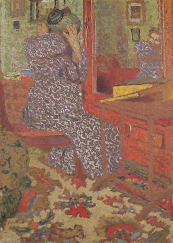 Detail of Madame Vuillard arranging her hair, 1900 by Edouard Vuillard