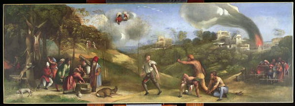 Detail of The Sicilian Games by Dosso Dossi