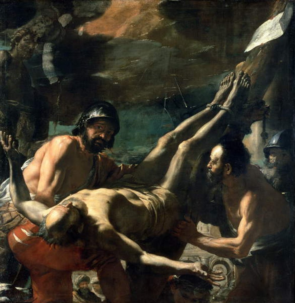 Detail of The Martyrdom of St. Peter, c.1656-60 by Mattia Preti