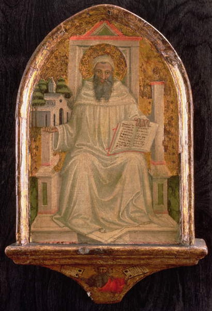 Detail of St. Romuald by Bicci di Lorenzo