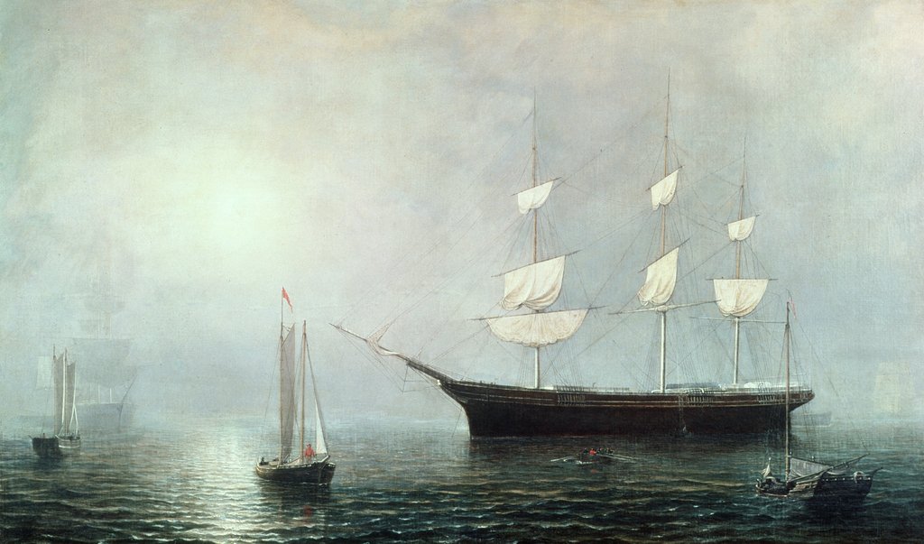 Detail of Ship Starlight, c.1860 by Fitz Henry Lane
