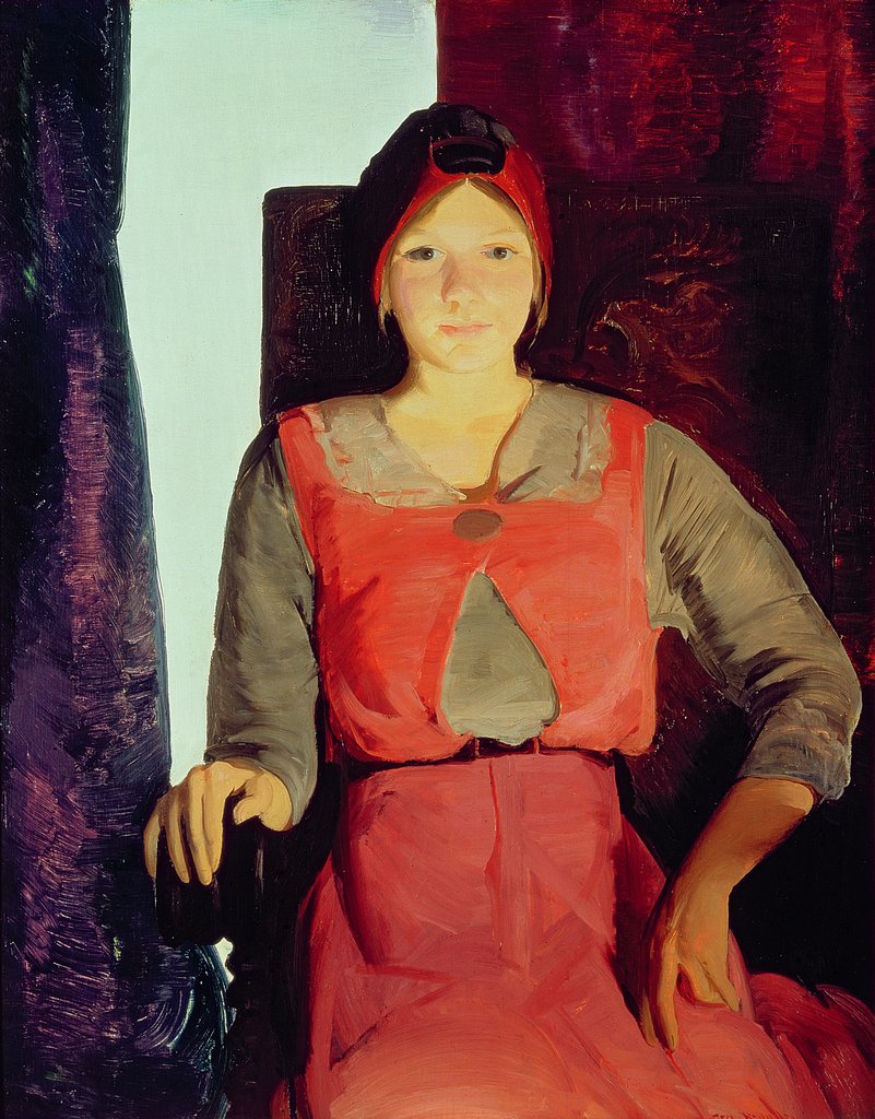 Detail of Geraldine Lee, 1914 by George Wesley Bellows