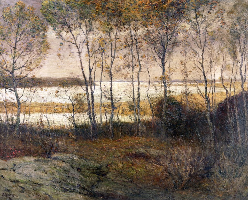 Detail of Silvery Waters, 1916 by Franklin De Haven