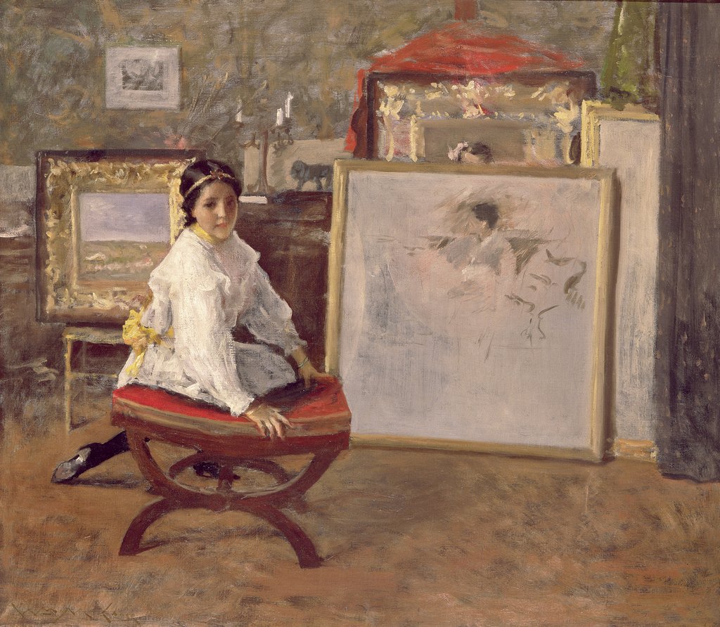 Detail of Did You Speak To Me?, c.1897 by William Merritt Chase