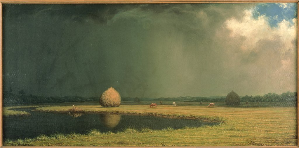 Detail of Salt Marsh Hay, c.1865 by Martin Johnson Heade