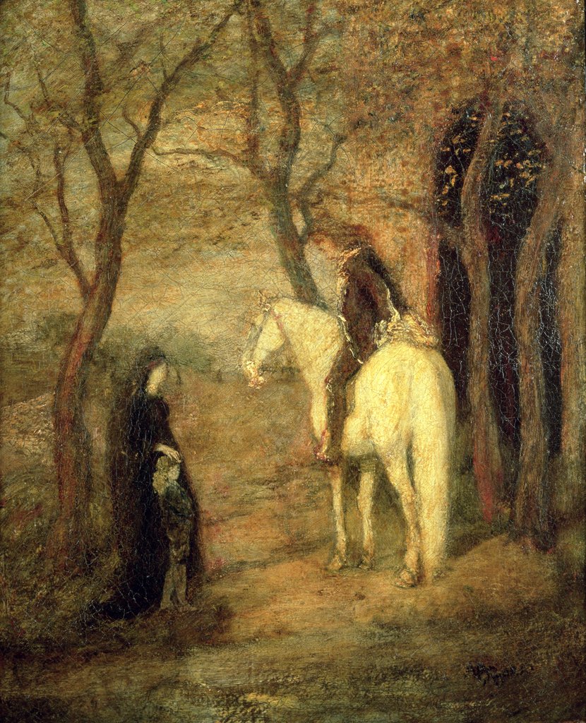 Detail of Roadside Meeting, 1901 by Albert Pinkham Ryder