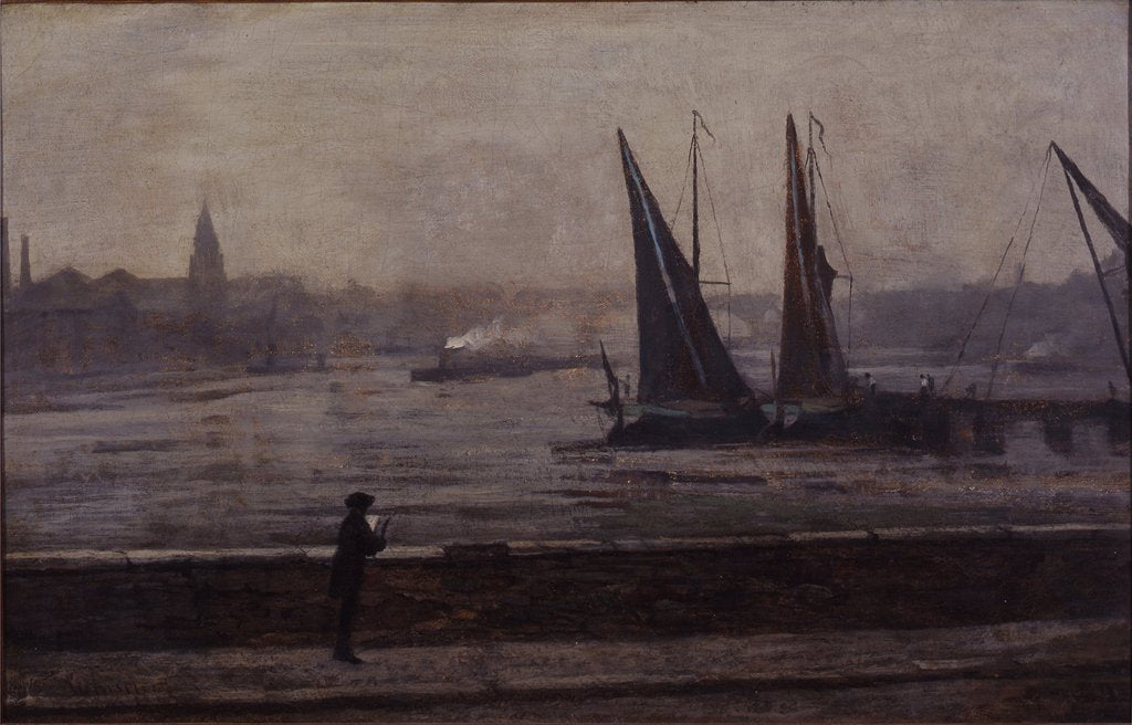 Detail of The Thames from Battersea Bridge, 1863 by James Abbott McNeill Whistler