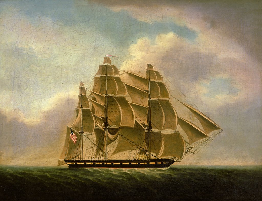 Detail of Privateer Jacob Jones by American School